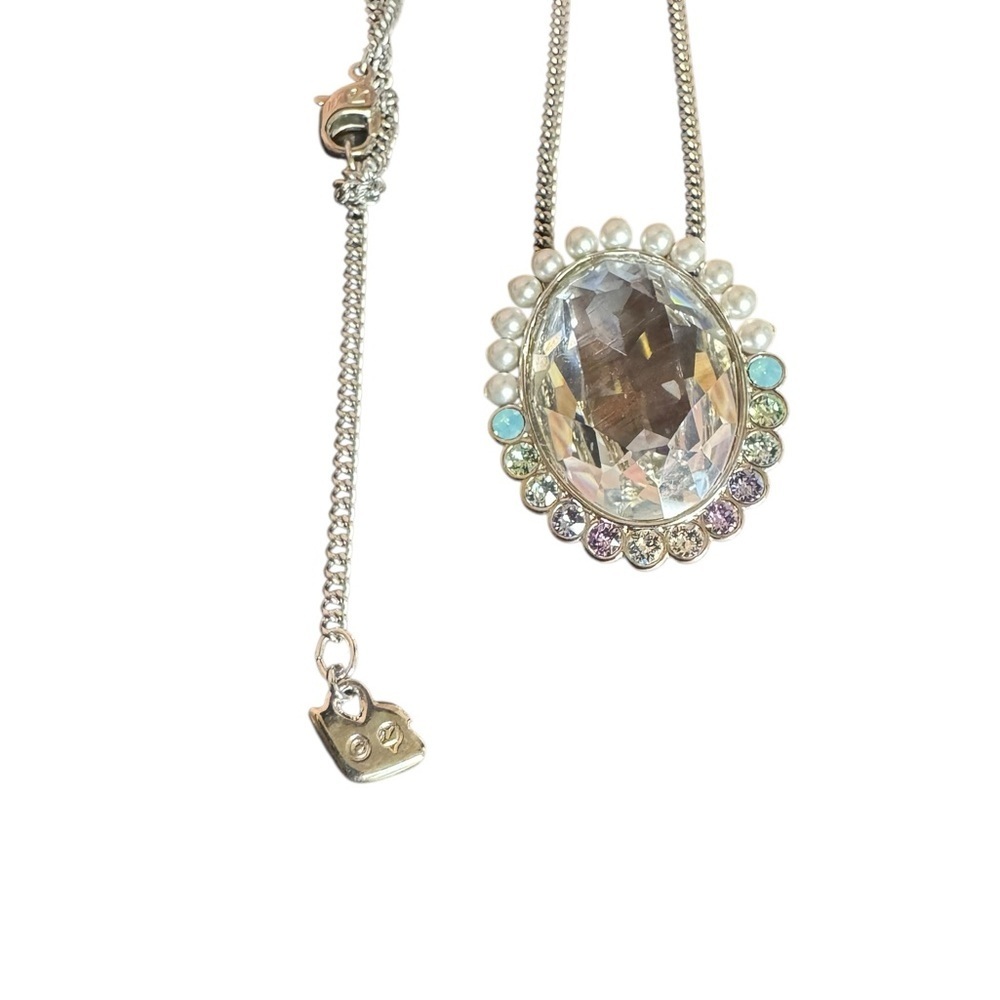 Swarovski Calista Silver Necklace with Crystal Pendant - Picture 3 of 4